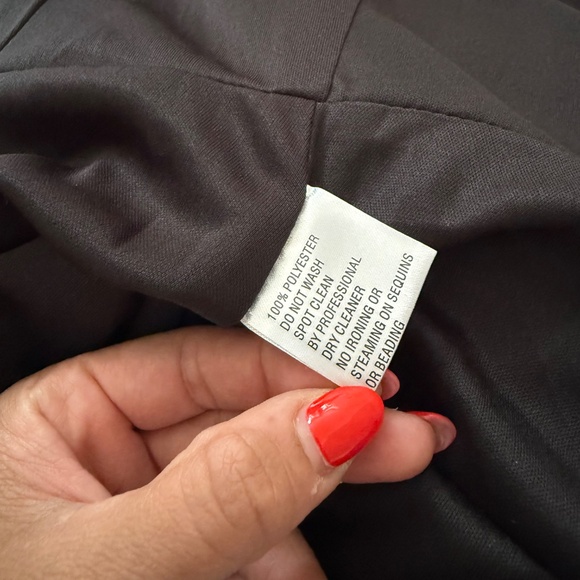 Ieena for Mac Duggal Gown Buckle Belt Tiered Green Black Formal Dress Size 4 NWT - Picture 12 of 13